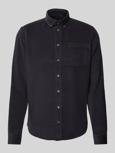 Casual Friday Regular Fit Cordhemd mit Button-Down-Kragen Modell 'ANTON' Marine 2