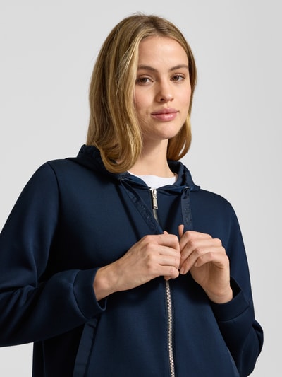 Tom Tailor Regular fit sweatjack met viscose Marineblauw - 3