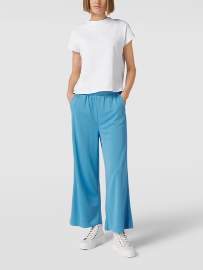 Jake*s Casual Culotte met elastische band, model 'CuproPants' Aquablauw - 1