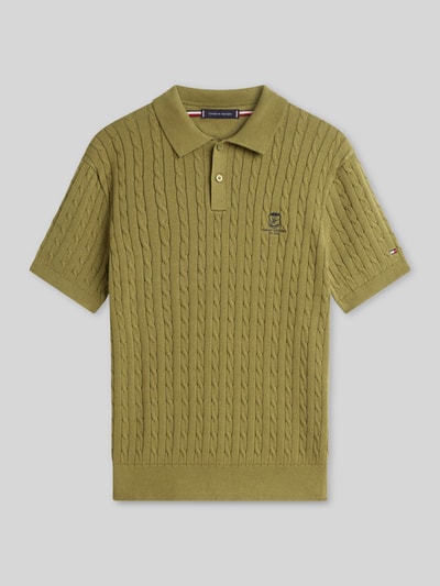 Tommy Hilfiger poloshirt met logodetail Kaki - 2