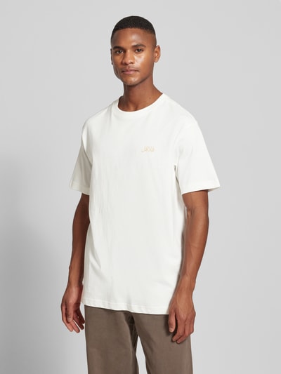 Mazine T-shirt met labelprint Offwhite - 4