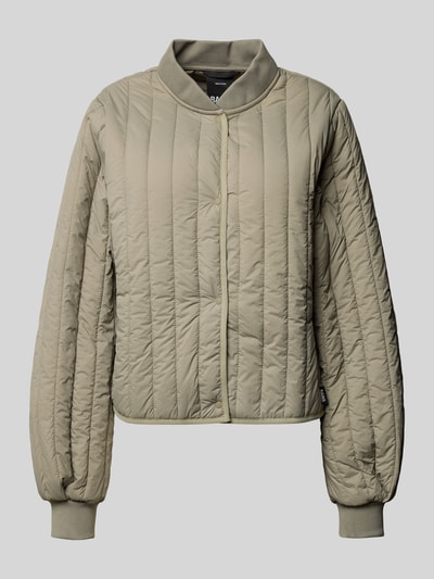 RAINS Gewatteerd jack met knoopsluiting, model 'Banja Liner' Rietgroen - 2