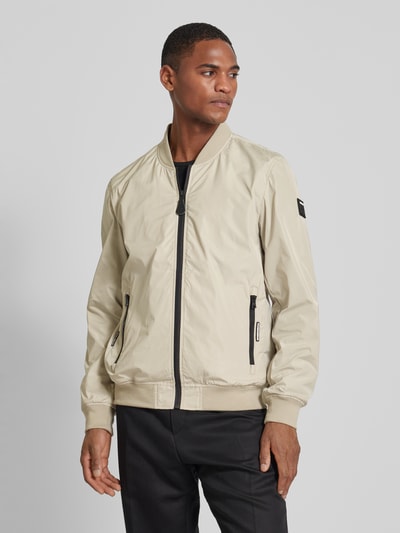 khujo Bomberjacke mit Reißverschlusstaschen Modell 'Lasse' Beige 4