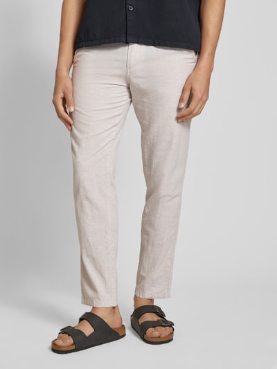 Jack & Jones Tapered fit chino met steekzakken, model 'STACE' Offwhite gemêleerd - 4