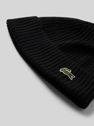 Lacoste Beanie in Strick-Optik Black 2