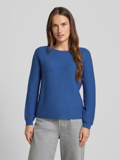 Christian Berg Woman Strickpullover mit gerippten Abschlüssen Blau 4