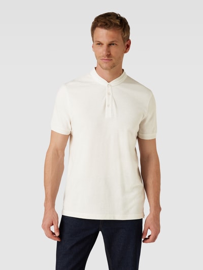 Strellson Poloshirt mit Stehkragen Modell 'Lamar' Offwhite 4