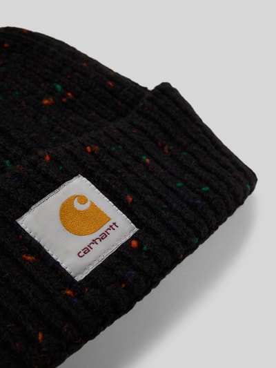Carhartt Work In Progress Czapka beanie z detalem z logo Czarny 2