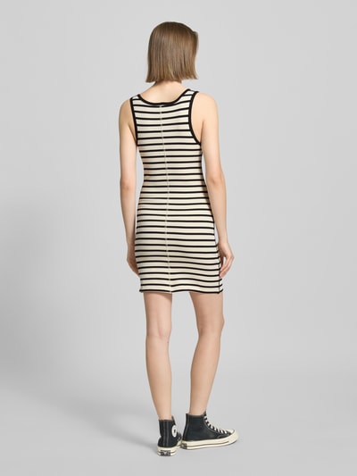 Calvin Klein Jeans Minikleid mit Label-Print Weiss 5