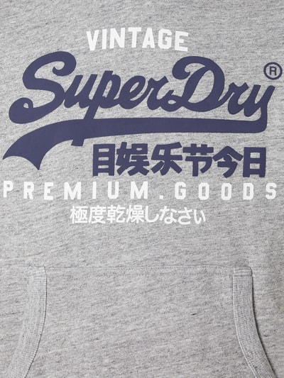 Superdry Hoodie mit Logo-Prints  Mittelgrau Melange 2