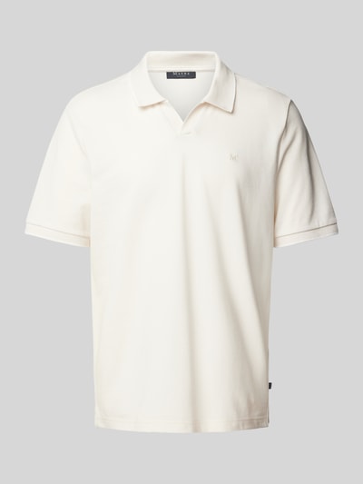 MAERZ Muenchen Regular fit poloshirt met V-hals Lichtgrijs - 2