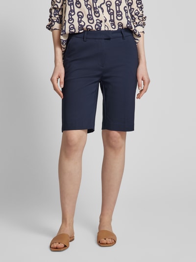 FREE/QUENT Bermudas in unifarbenem Design Modell 'Isabella' Marine 4