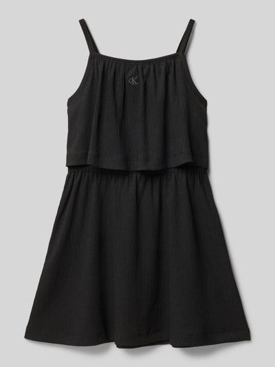 Calvin Klein Jeans Midikleid mit Spaghettiträger Black 1