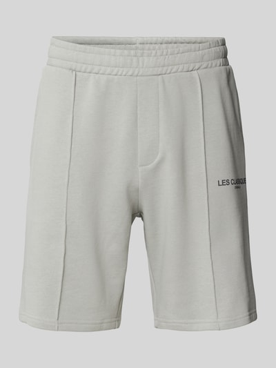 Only & Sons Regular Fit Sweatshorts mit fixierten Bügelfalten Hellgrau 1