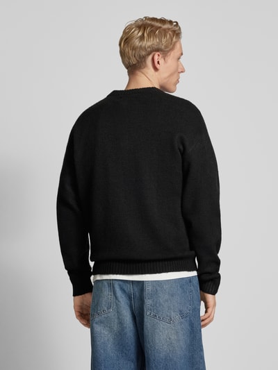 Jack & Jones Strickpullover mit Rundhalsausschnitt Modell 'OLLIE' Marine 5