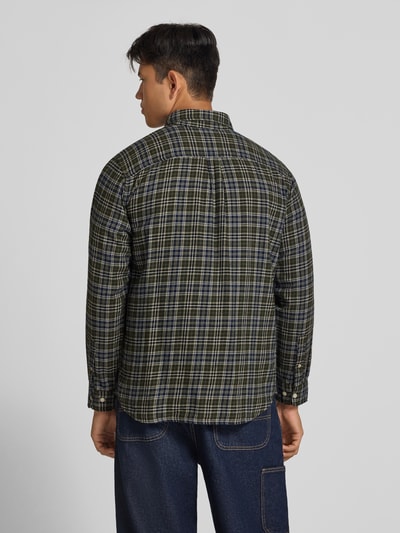 JACK & JONES Regular Fit Freizeithemd mit Kentkragen Modell 'FIELD' Oliv 5