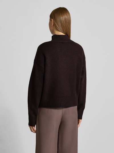 Neo Noir Relaxed Fit Strickpullover mit Woll-Anteil Modell 'Paulina' Dunkelbraun 5