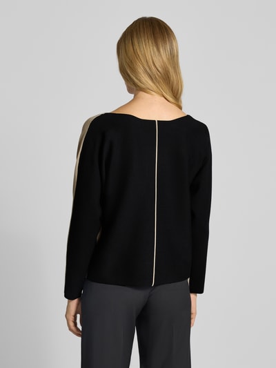 s.Oliver BLACK LABEL Comfort Fit Strickpullover mit anders farbiger Rückseite Taupe 5