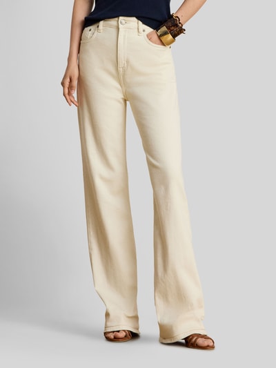 Lauren Ralph Lauren straight fit jeans van katoenmix Ecru - 4