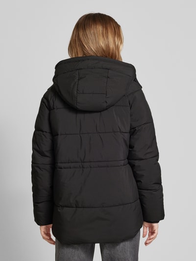 Vero Moda Regular fit gewatteerd jack met klepzakken, model 'DIANA' Zwart - 5