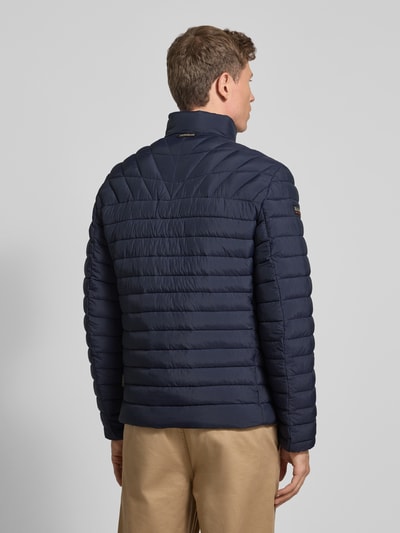 Napapijri Regular fit gewatteerd jack met gevoerde opstaande kraag, model 'Lapaz' Marineblauw - 5