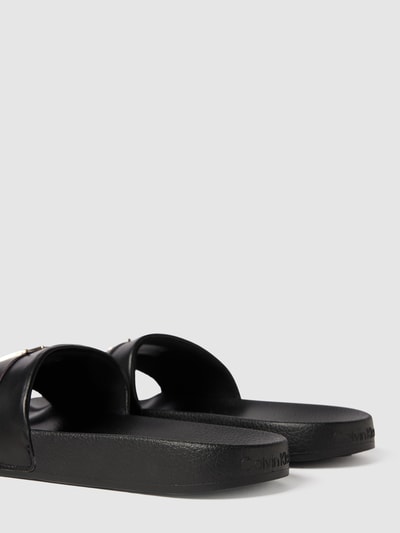 Calvin Klein Underwear Slides mit Brand-Applikation Black 3