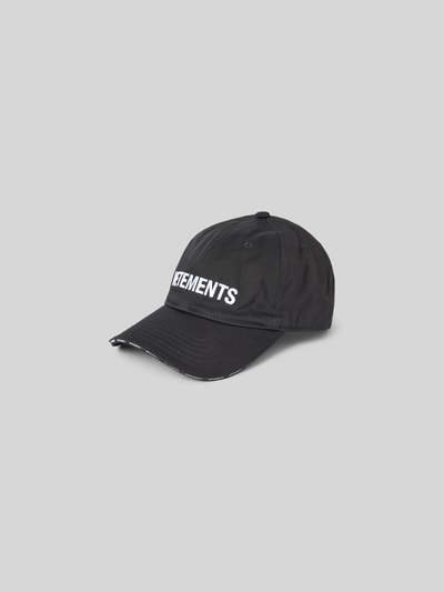 VETEMENTS Basecap mit Label-Stitching Black 1