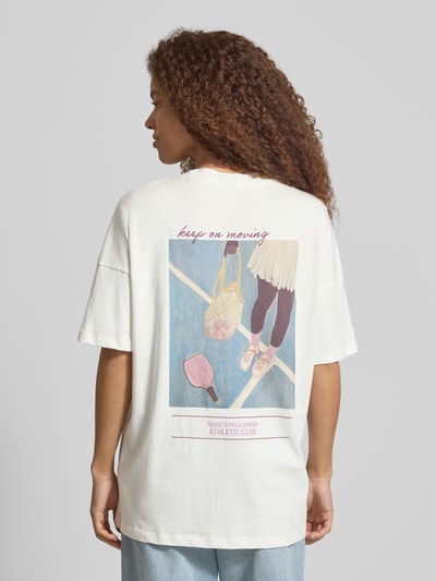 Marc O'Polo DENIM Oversized T-Shirt aus reiner Baumwolle Offwhite 5
