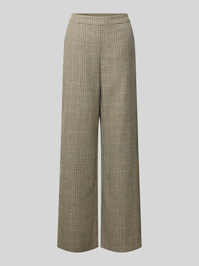 Essentiel Antwerp High Waist Hose mit weitem Bein Hellbraun Melange 1