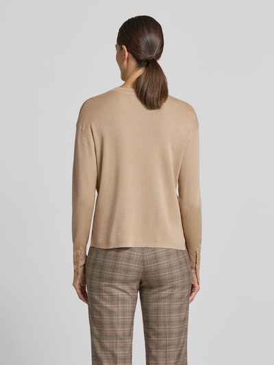 windsor. Gebreide trui van scheerwol-zijde-mix Beige - 5