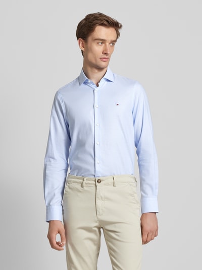 Tommy Hilfiger Tailored Business-Hemd mit Kentkragen Modell 'Parker' Blau 4