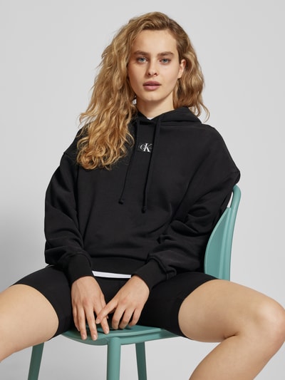 Calvin Klein Jeans Oversized hoodie met labelpatch Zwart - 3