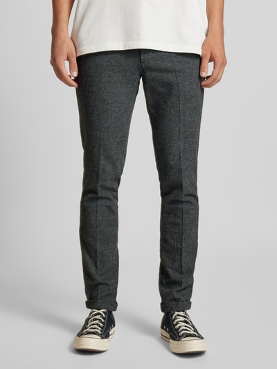 Jack & Jones Slim fit chino met persplooien, model 'MARCO' Antraciet gemêleerd - 4