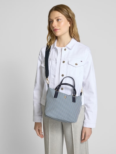 Tommy Hilfiger Tote Bag aus Canvas Dunkelblau 1