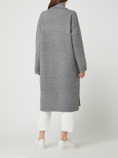 Vero Moda Lange cardigan met opengewerkte voorkant, model 'Cody' Middengrijs - 4