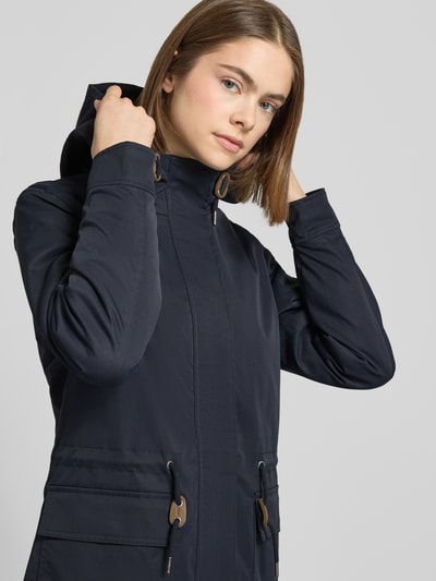 ONLY Regular fit parka met tunnelkoord Model 'LOUISE' Donkerblauw - 3