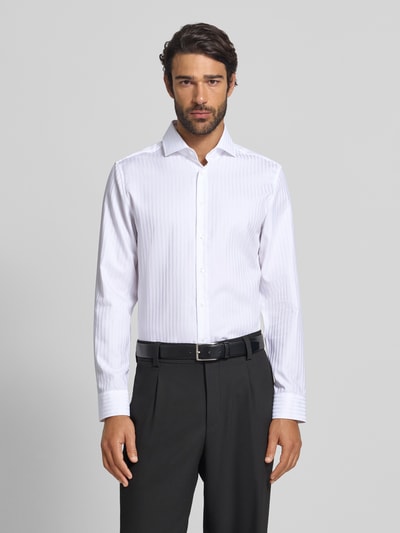 SEIDENSTICKER Koszula biznesowa o kroju slim fit z kołnierzykiem typu kent Biały 4