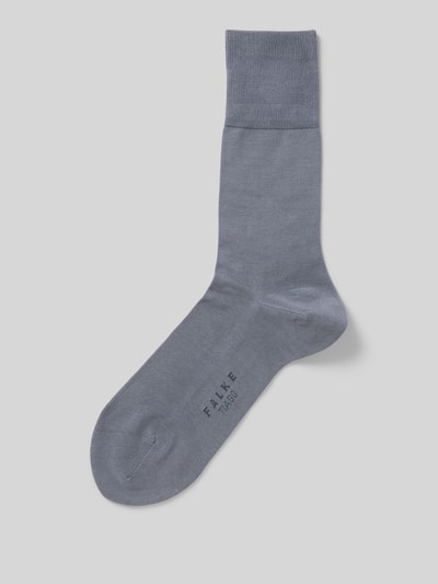 Falke Socken mit Label-Detail Modell 'Tiago' Mittelgrau 1