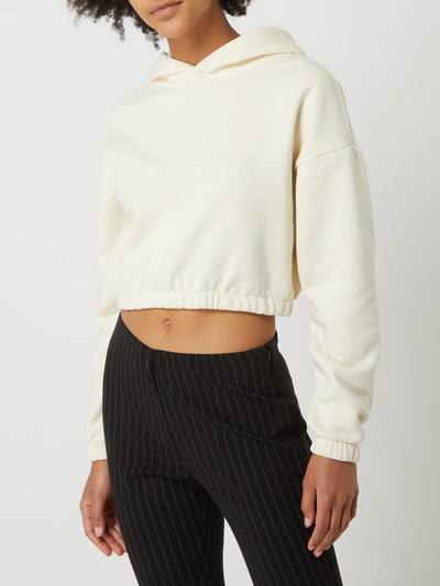 URBAN CLASSICS Cropped Hoodie aus Baumwollmischung  Ecru 4