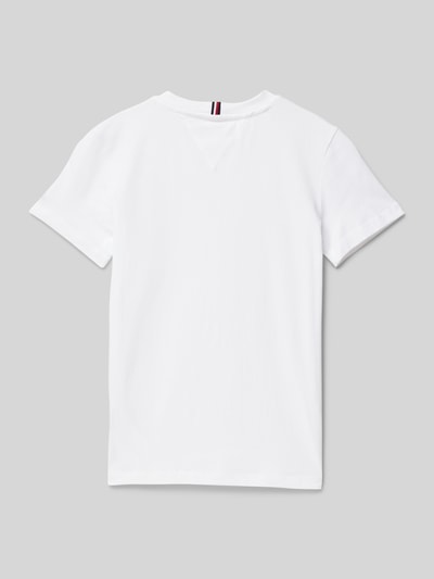 Tommy Hilfiger Teens Regular Fit T-Shirt mit Logo-Stitching Weiss 3