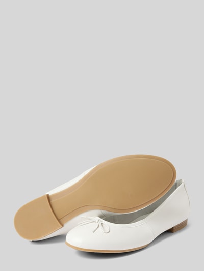 Tamaris Ballerina's in effen design Wit - 4