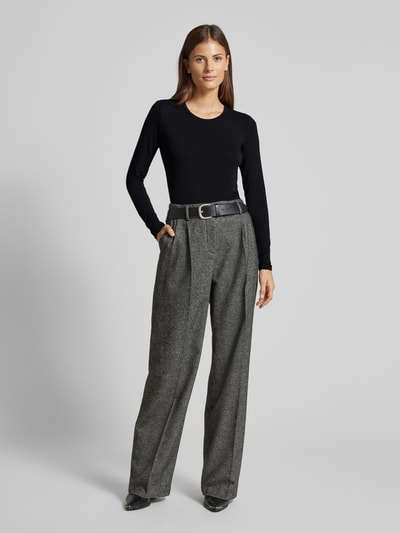 Weekend Max Mara Longsleeve mit Rundhalsausschnitt Modell 'MULTIE' Black 1