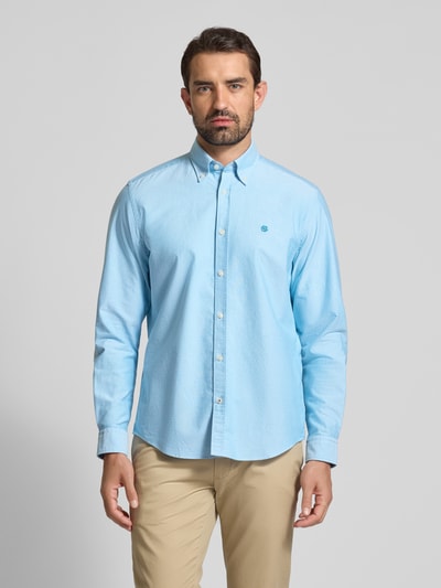 BOSS Regular fit vrijetijdsoverhemd van puur katoen, model 'LIAM' Aquablauw - 4