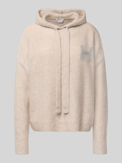 Hemisphere Strickpullover aus Kaschmir-Mix mit Kapuze Taupe 2