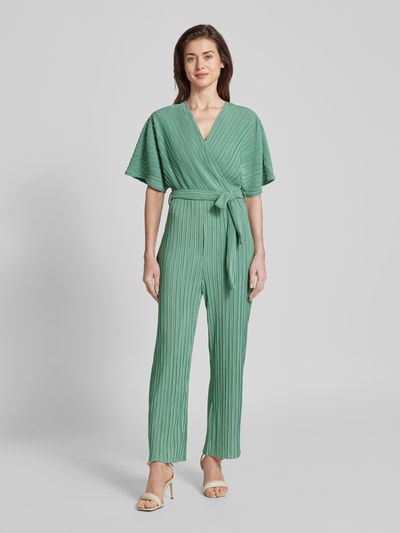 YAS Jumpsuit mit Plisseefalten Modell 'OLINDA' Apfel 4