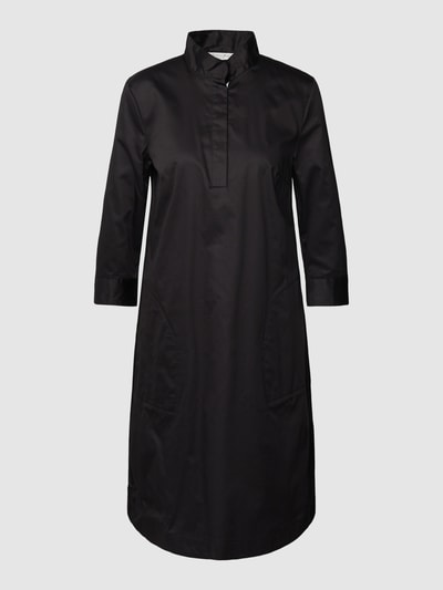 Christian Berg Woman Knielanges Kleid mit Stehkragen Black 2