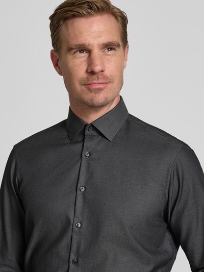 Jake*s Regular Fit Business-Hemd mit Kentkragen Anthrazit 3