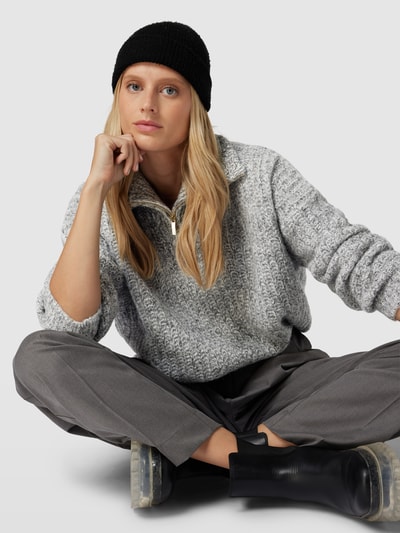 Bash Oversized Pullover aus Alpaka-Mix Mittelgrau 3