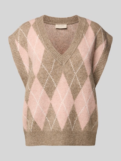 FREE/QUENT Pullunder mit V-Ausschnitt Modell 'Grsargyle' Hellrosa 2