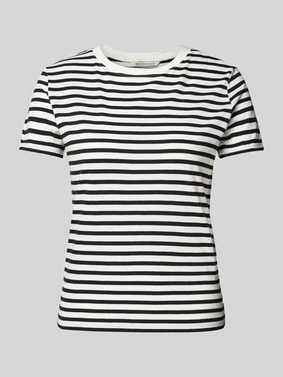 Tom Tailor Denim Boxy Fit T-Shirt mit Streifenmuster Black 2